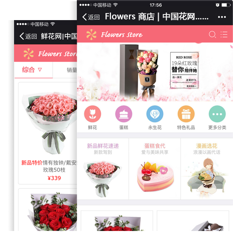 �ʻ���ҵ�ƶ��̳���վ����չʾ